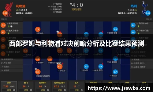 西部罗姆与利物浦对决前瞻分析及比赛结果预测